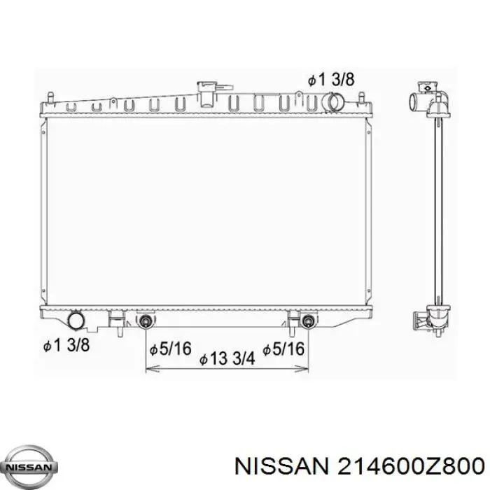 214600Z800 Nissan/Infiniti Радиатор основной