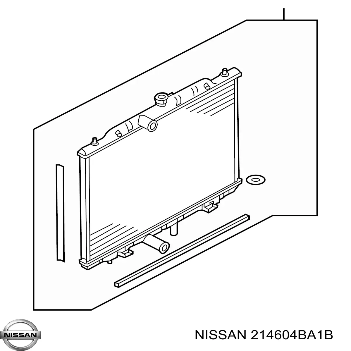 Радиатор 214604BA1B Nissan