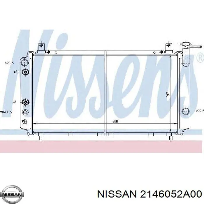2146052A00 Nissan радиатор