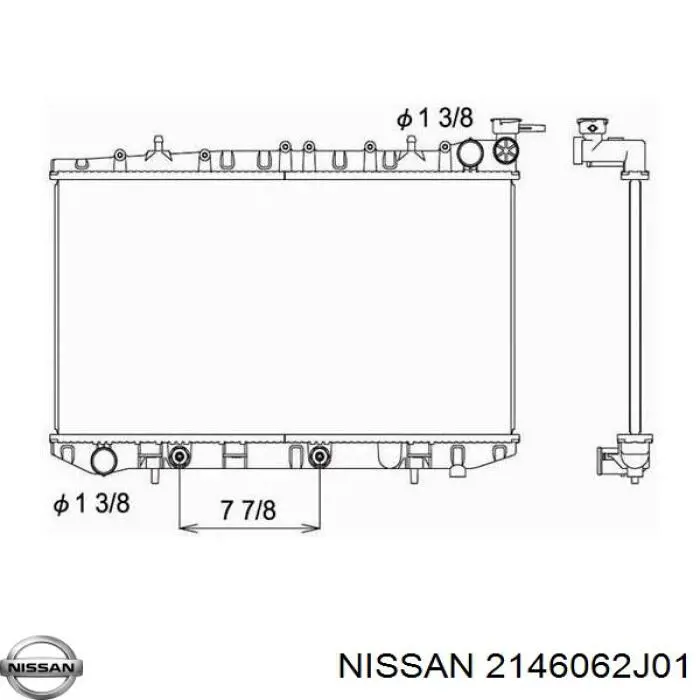 Радиатор охлаждения двигателя Nissan/Infiniti 2146062J00 цена, от 114.25 USD