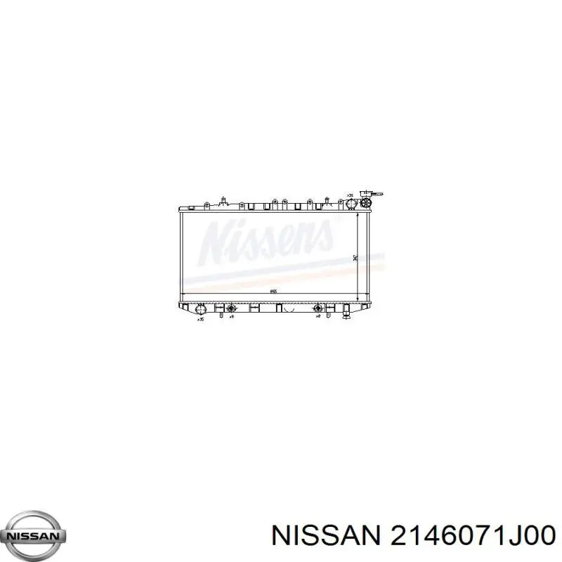 2146071J01 Nissan радиатор