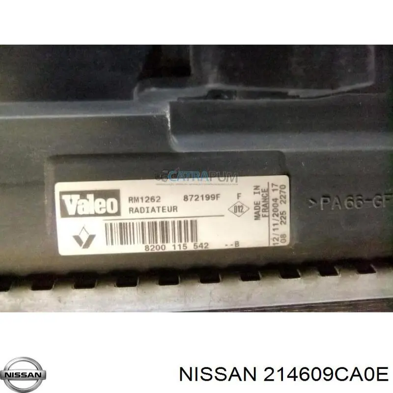 Радиатор 214609CA0E Nissan