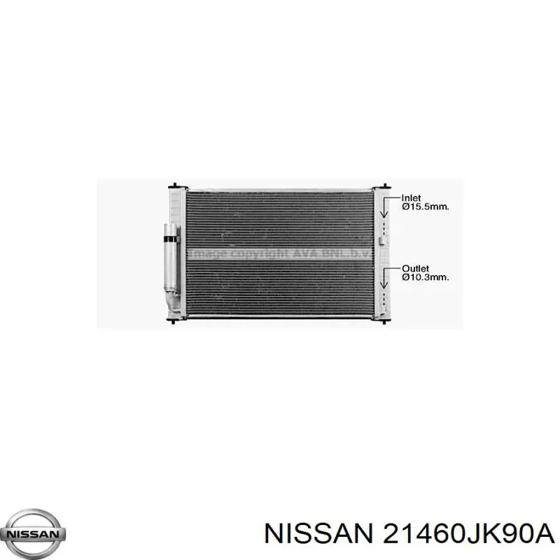 Радиатор охлаждения двигателя NISSAN 21460JK90A