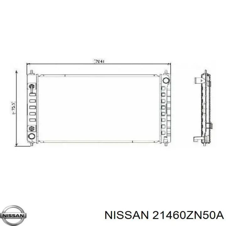 Купить 613NSA062 TYC Радиатор водяной