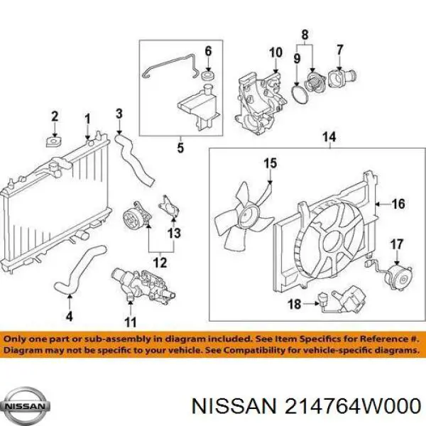  214764W000 Nissan