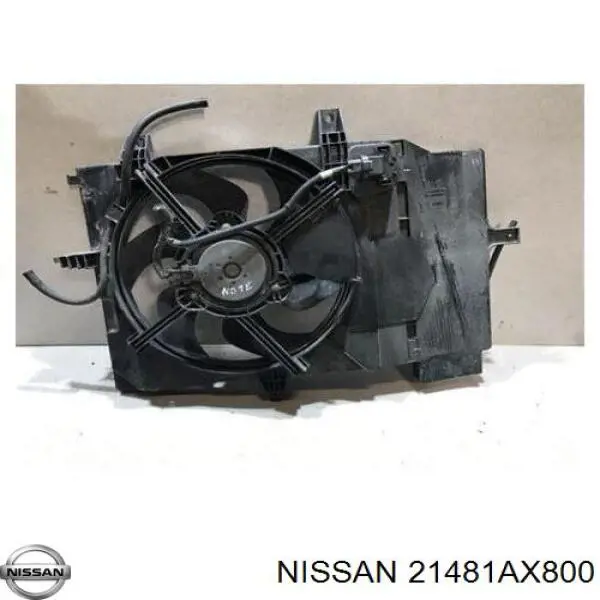 Электровентилятор охлаждения в сборе (мотор+крыльчатка) на Nissan Micra K12