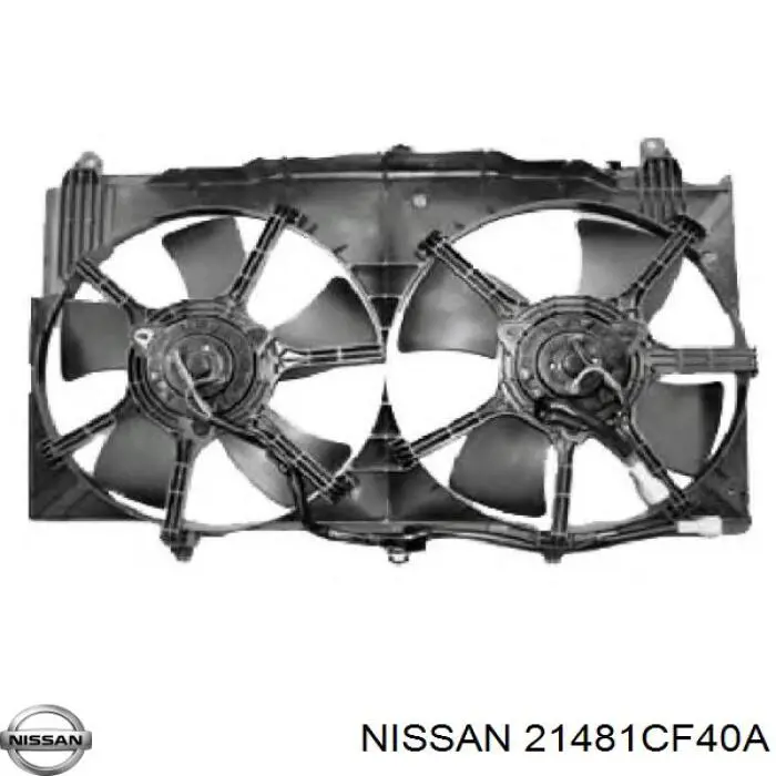 21481CD000 Nissan/Infiniti Диффузор радиатора охлаждения в сборе с мотором