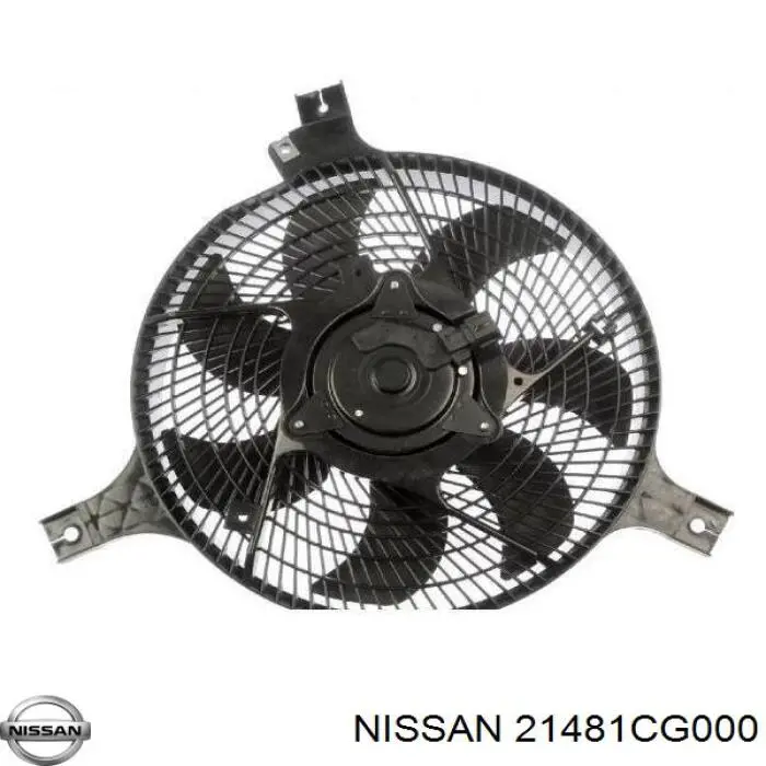 21481CG000 Nissan диффузор радиатора кондиционера, в сборе с крыльчаткой и мотором