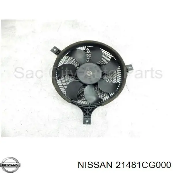 Купить 21481CG000 Nissan/Infiniti Диффузор радиатора кондиционера, в сборе с крыльчаткой и мотором