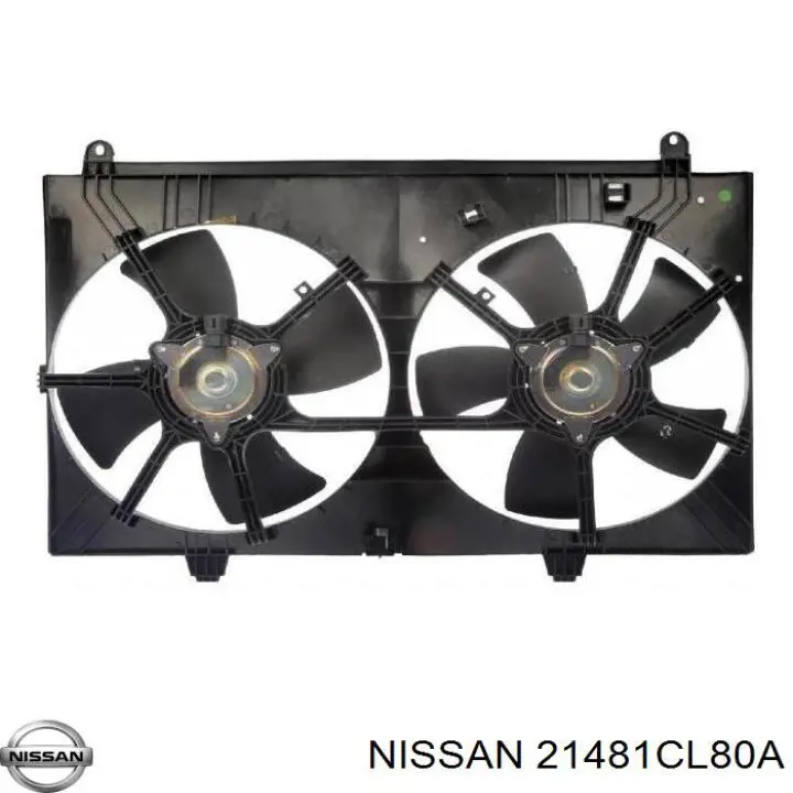 21481CL80A Nissan электровентилятор охлаждения в сборе (мотор+крыльчатка)