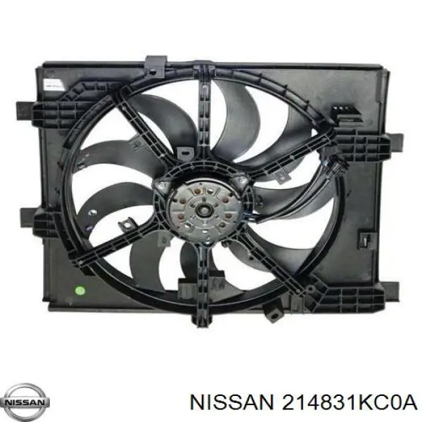 214831KC0A Nissan difusor do radiador de esfriamento