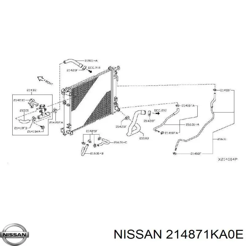  Nissan/Infiniti 214871KA0E цена, от 97.35 USD