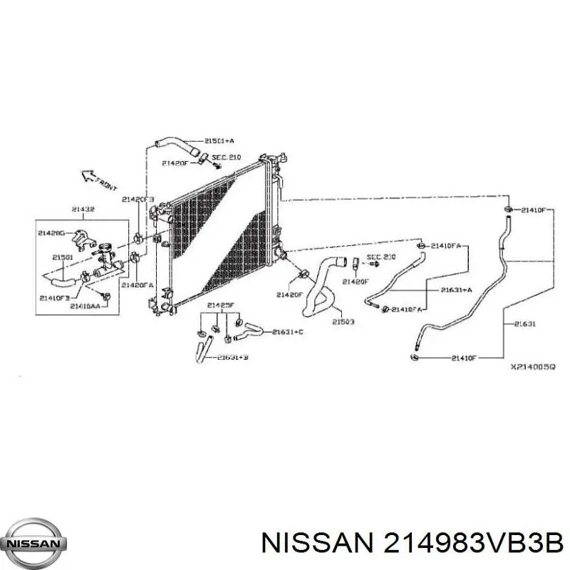 Купить 214983VB3B Nissan/Infiniti 