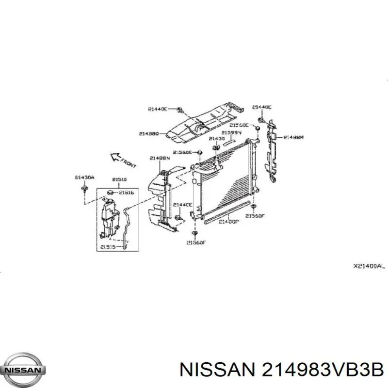  Nissan/Infiniti 214983VB3B цена, от 33.71 USD
