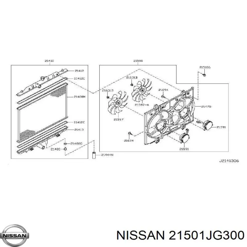 21501JG300 Nissan 