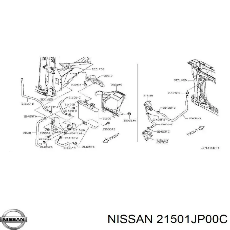  Nissan/Infiniti 21501JP00C цена, от 14.75 USD