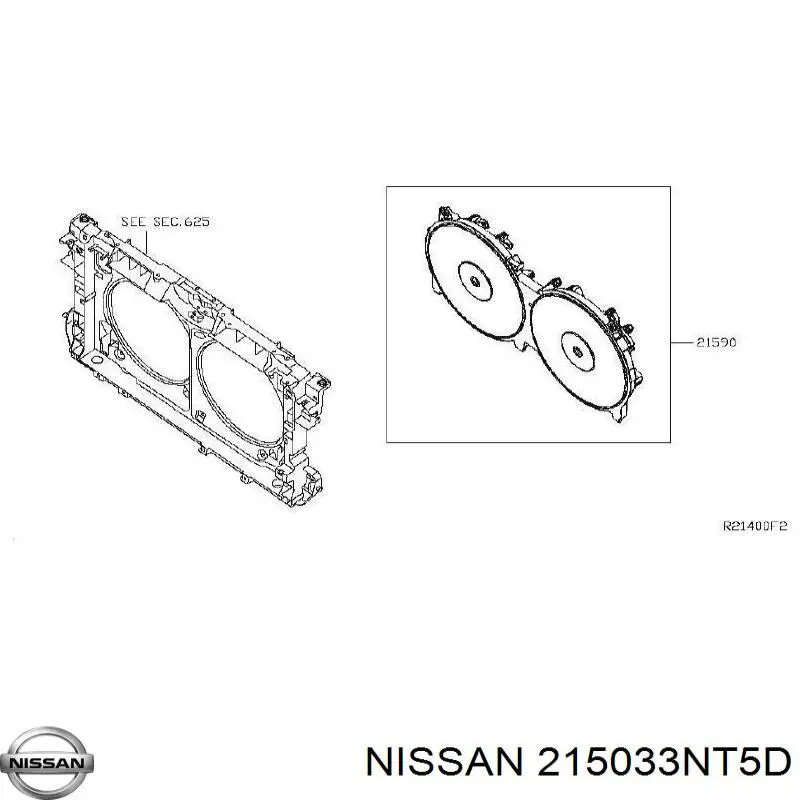 215033NT5D Nissan/Infiniti Патрубок радиатора охлаждения нижний
