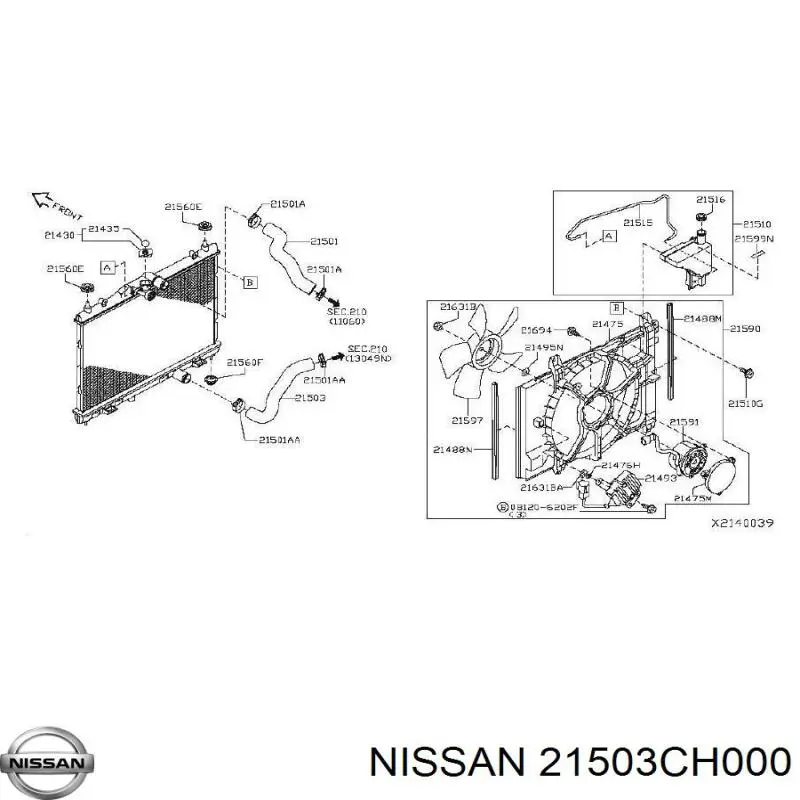 21503CH000 Nissan 