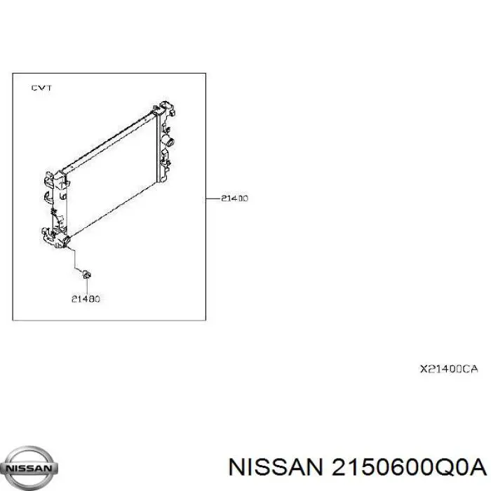 Nissan/Infiniti 2150600Q0A цена, от 10.19 USD