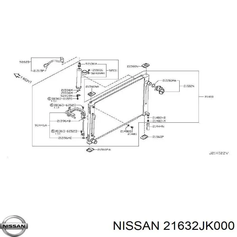 21632JK000 Nissan 