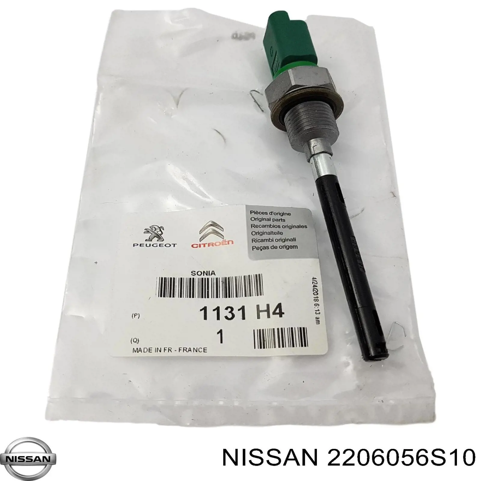 Датчик детонации Nissan/Infiniti 2206056S10 цена, от 448.04 USD