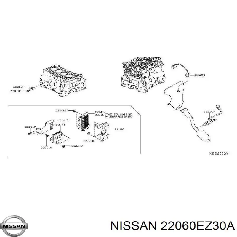 22060EZ30A Nissan/Infiniti Датчик самовоспламенения