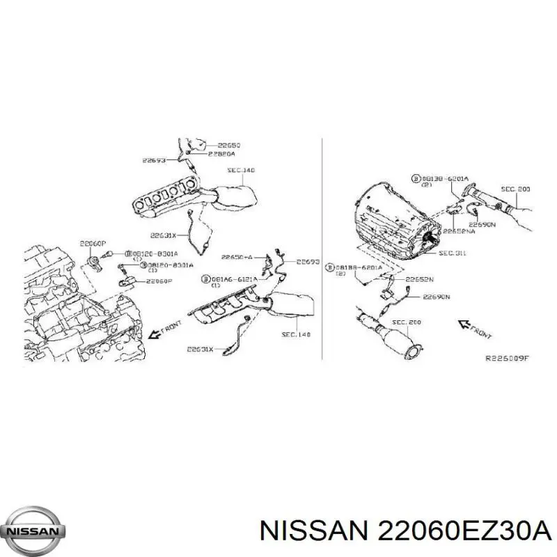 Sensor de detonação para Nissan Murano (Z52)