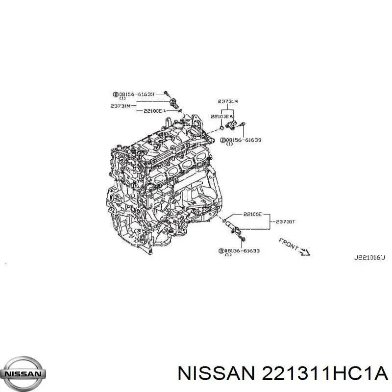 Купить 221311HC1A Renault (RVI) Прокладка радиатора масляного
