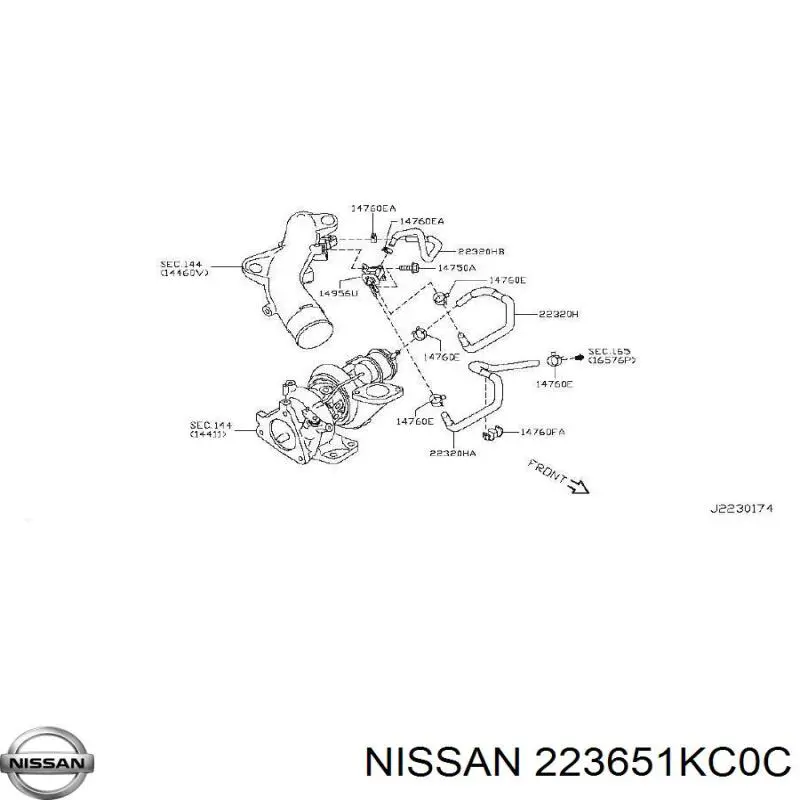  223651KC0C Nissan