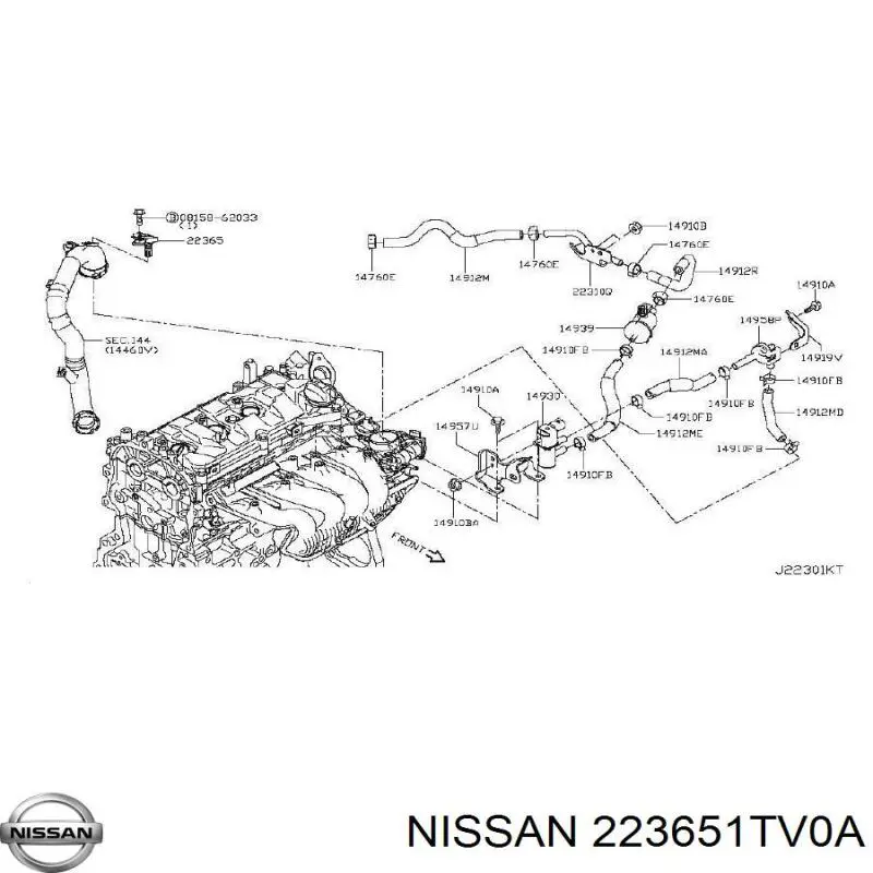  223651TV0A Nissan