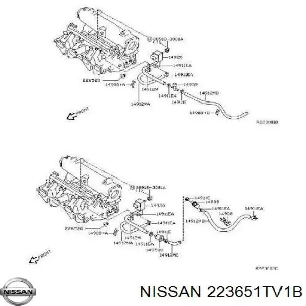 Датчик абсолютного давления 22365AM601 Nissan/Infiniti