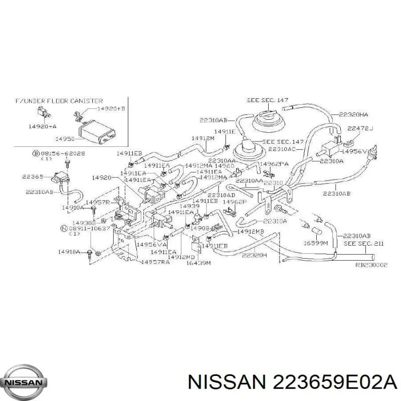  223659E02A Nissan