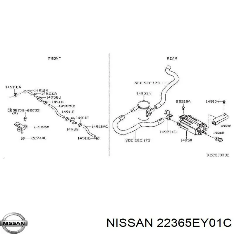  22365EY01C Nissan