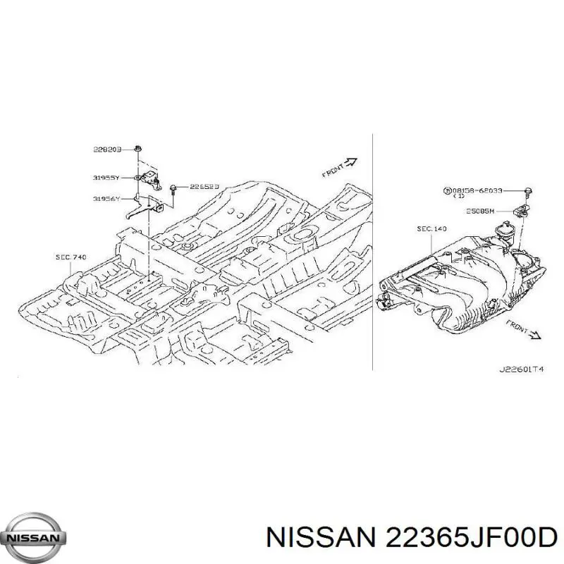  22365JF00A Nissan