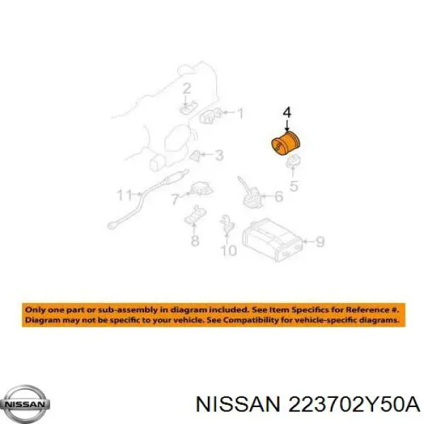  Nissan/Infiniti 223702Y50A цена, от 21.16 USD