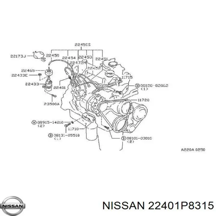 22401P8315 Nissan 