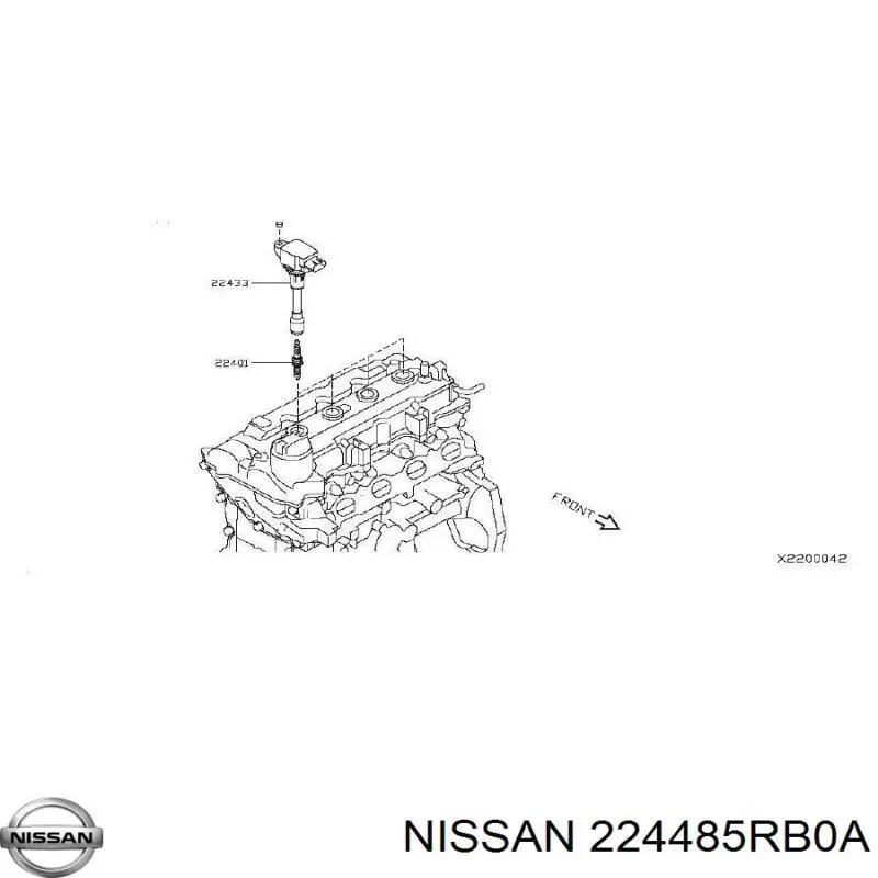 224485RB0A Nissan bobina de ignição