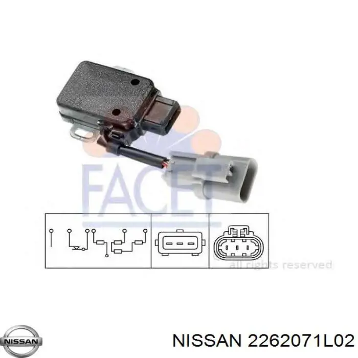  Nissan/Infiniti 2262071L02 цена, от 201.57 USD