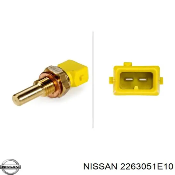 2263051E10 Nissan датчик температуры охлаждающей жидкости
