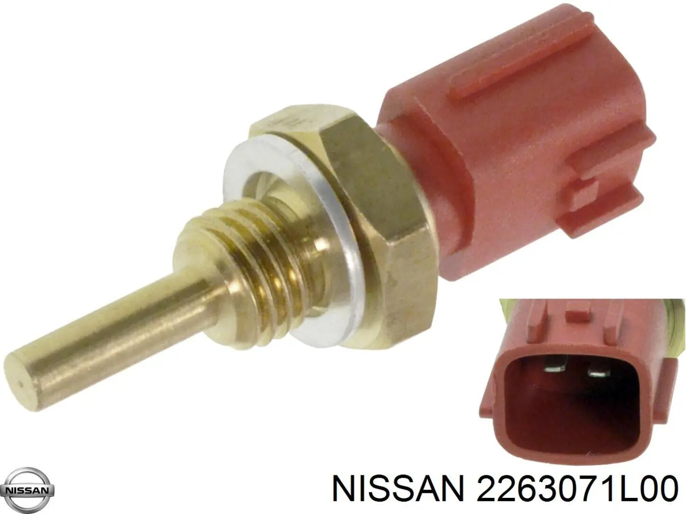 2263071L00 Nissan датчик температуры охлаждающей жидкости