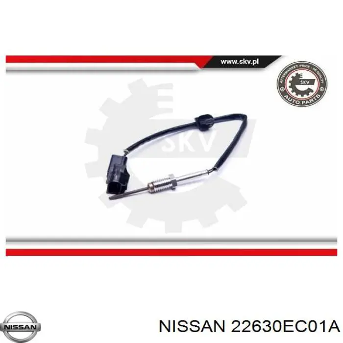 Датчик температуры отработавших газов (ОГ), после катализатора Nissan/Infiniti 22630EC01A цена, от 56.37 USD