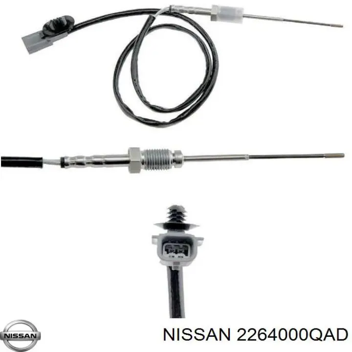 Sensor de temperatura dos gases de escape (GE), de filtro de partículas diesel para Nissan Qashqai (J11)