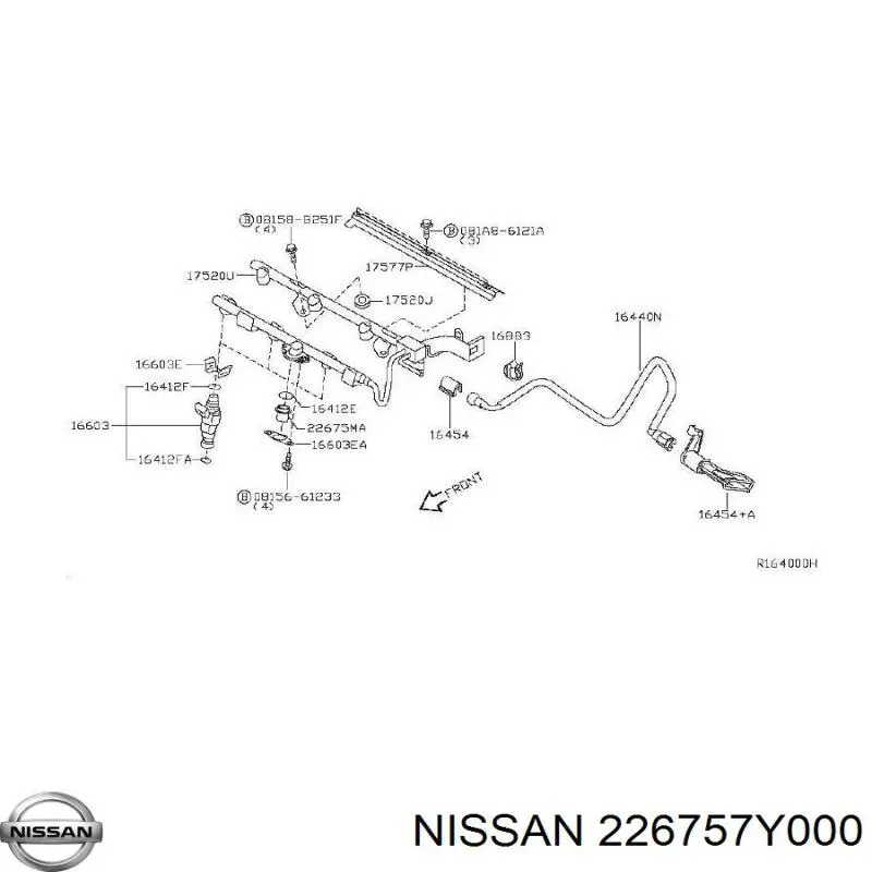 Регулятор давления топлива 226757Y000 Nissan/Infiniti