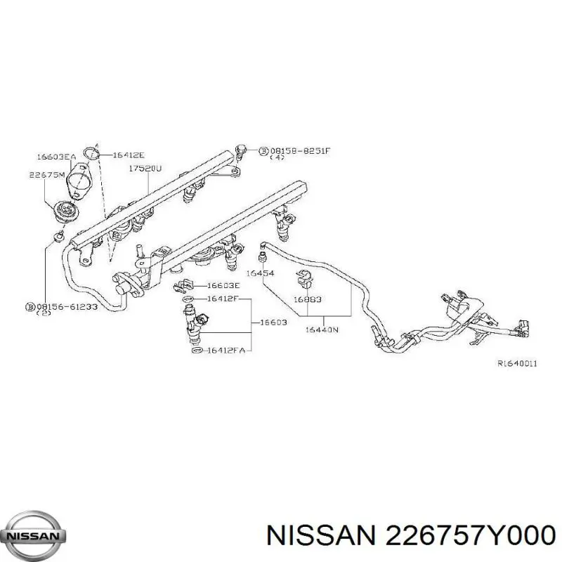 Регулятор давления топлива в топливной рейке Nissan/Infiniti 226757Y000 цена, от 12.71 USD