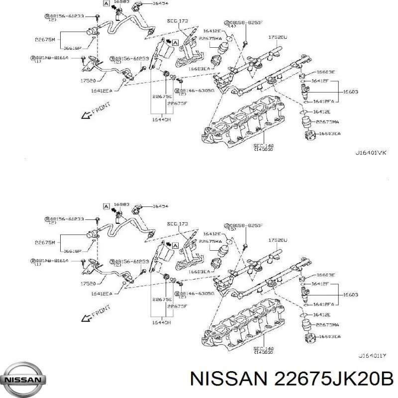  22675JK20B Nissan