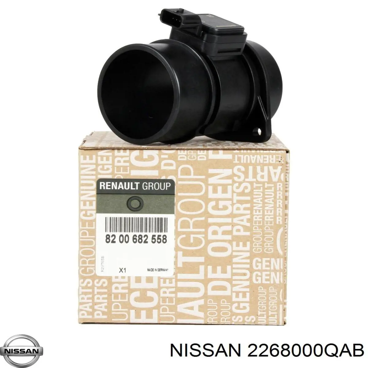Датчик массового расхода воздуха Nissan/Infiniti 2268000QAB цена, от 30.87 USD