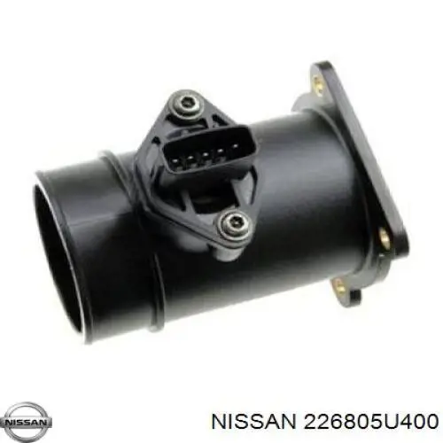 226805U400 Nissan sensor de fluxo (consumo de ar, medidor de consumo M.A.F. - (Mass Airflow))