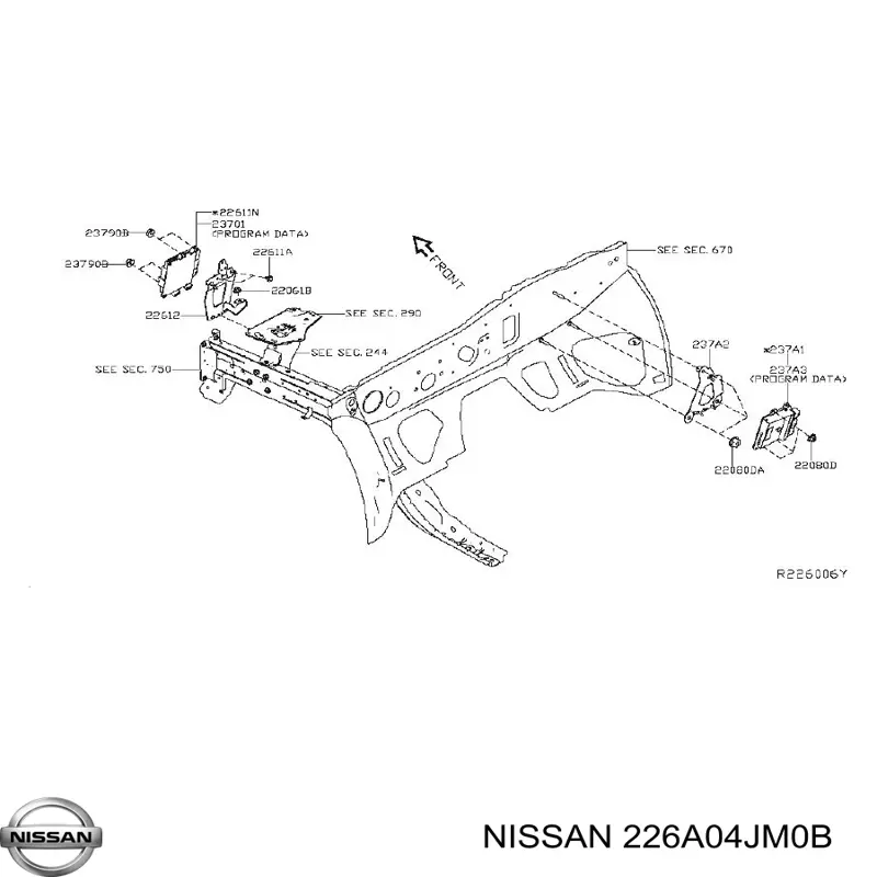 Купить 226A04JM0B Nissan/Infiniti Датчик концентрации кислорода