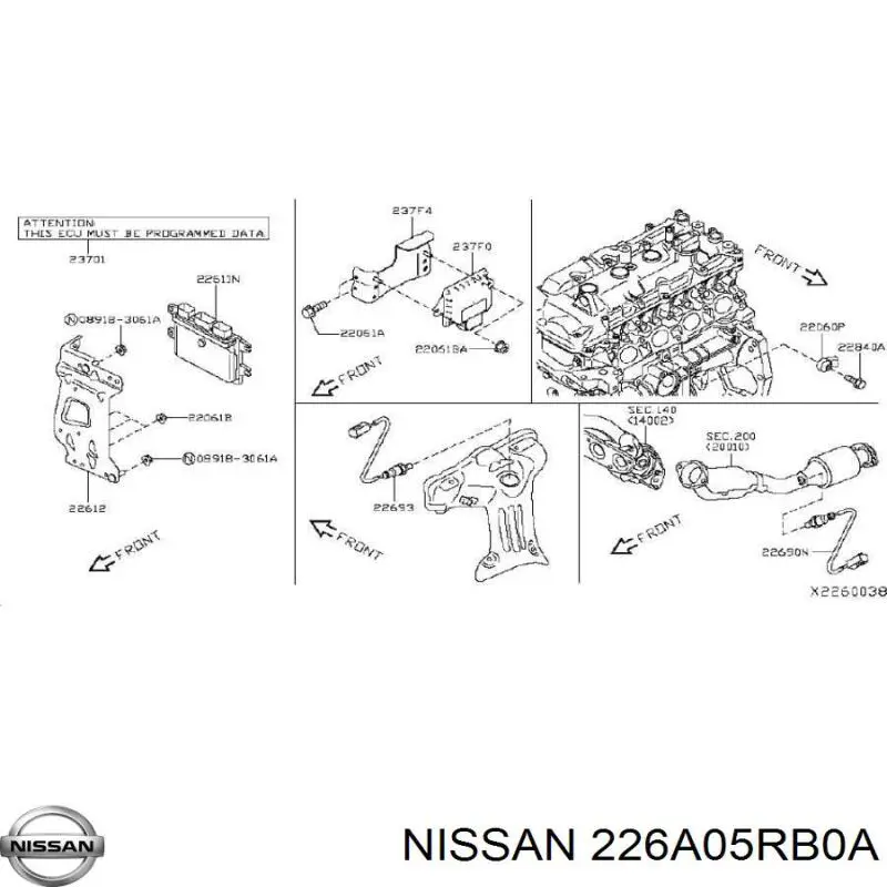  226A05RB0A Nissan