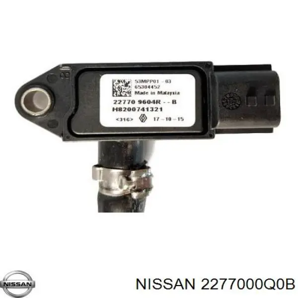 Купить 2277000Q0B Nissan/Infiniti Датчик давления выхлопных газов